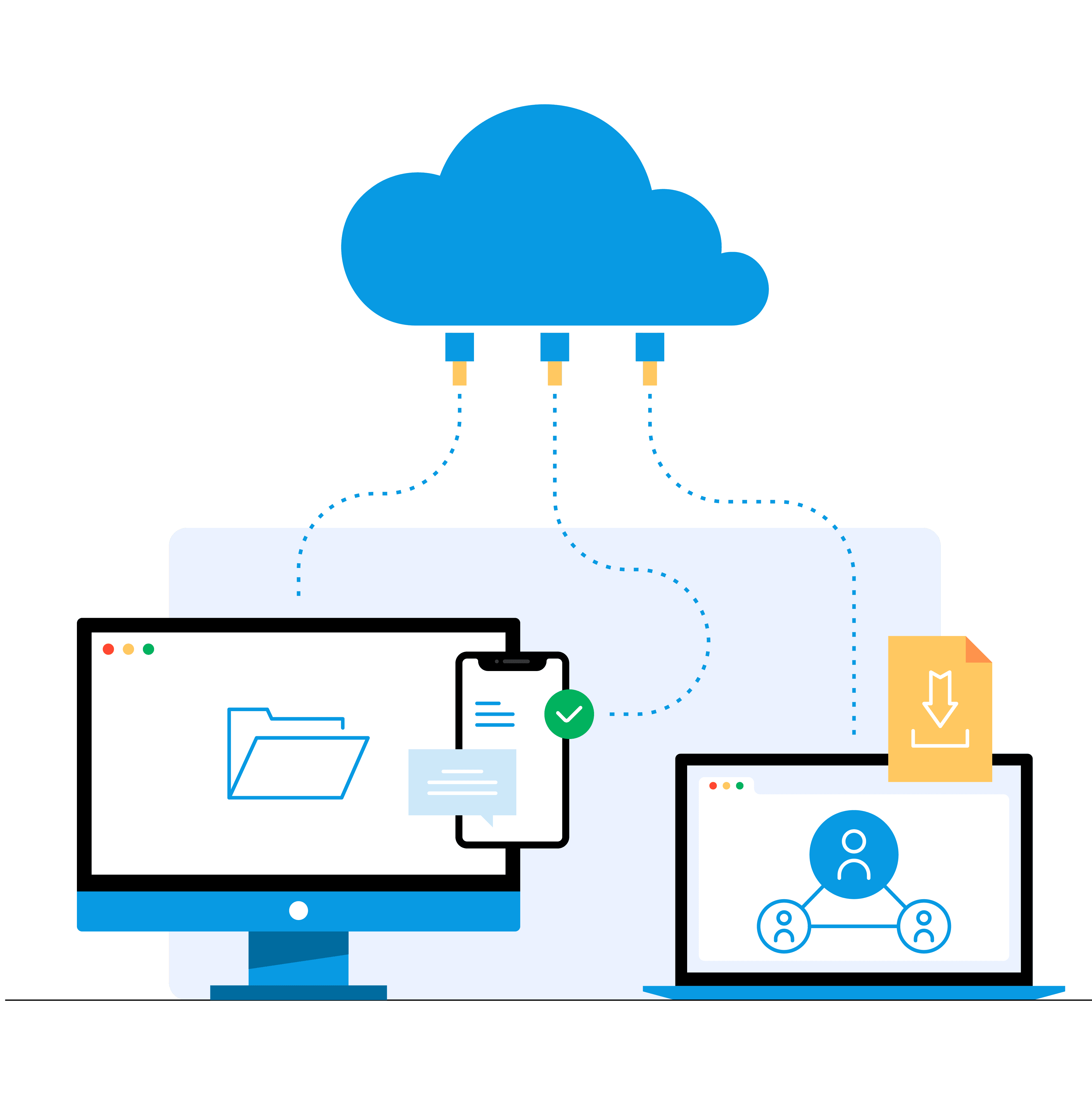 cloud services icons